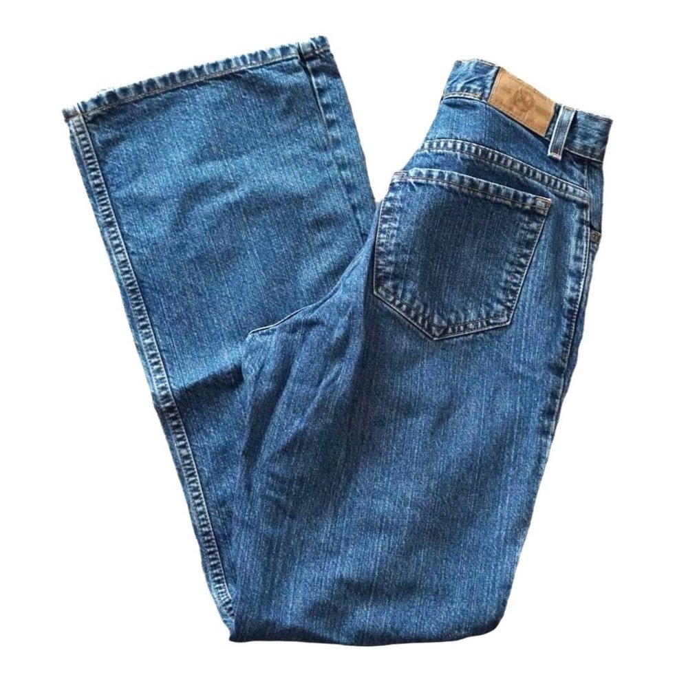 Eddie Bauer Jeans Size 6 R Blue Denim Mid Rise Medium Wash Straight Leg‎